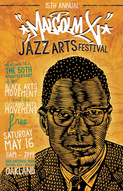 15th Annual Malcolm X JazzArts Festival for free on Saturday, May 16, 2015 (11 am – 7pm)