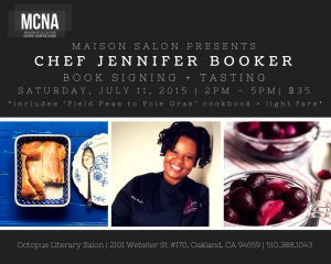 Maison Salon Presents: Meet the Chef Book Signing and Tasting Event with Chef Jennifer Booker