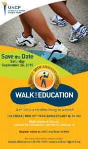 UNCF 30th Anniversary Walk for Education September 26th, 2015