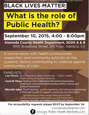 Black Lives Matter: What is the role of Public Health